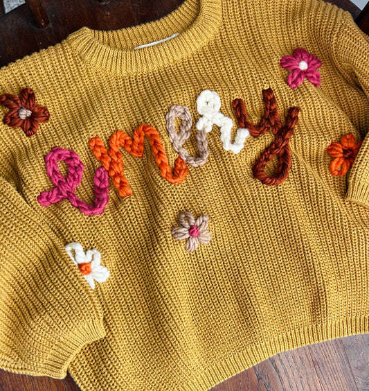 Marigold Name Sweater