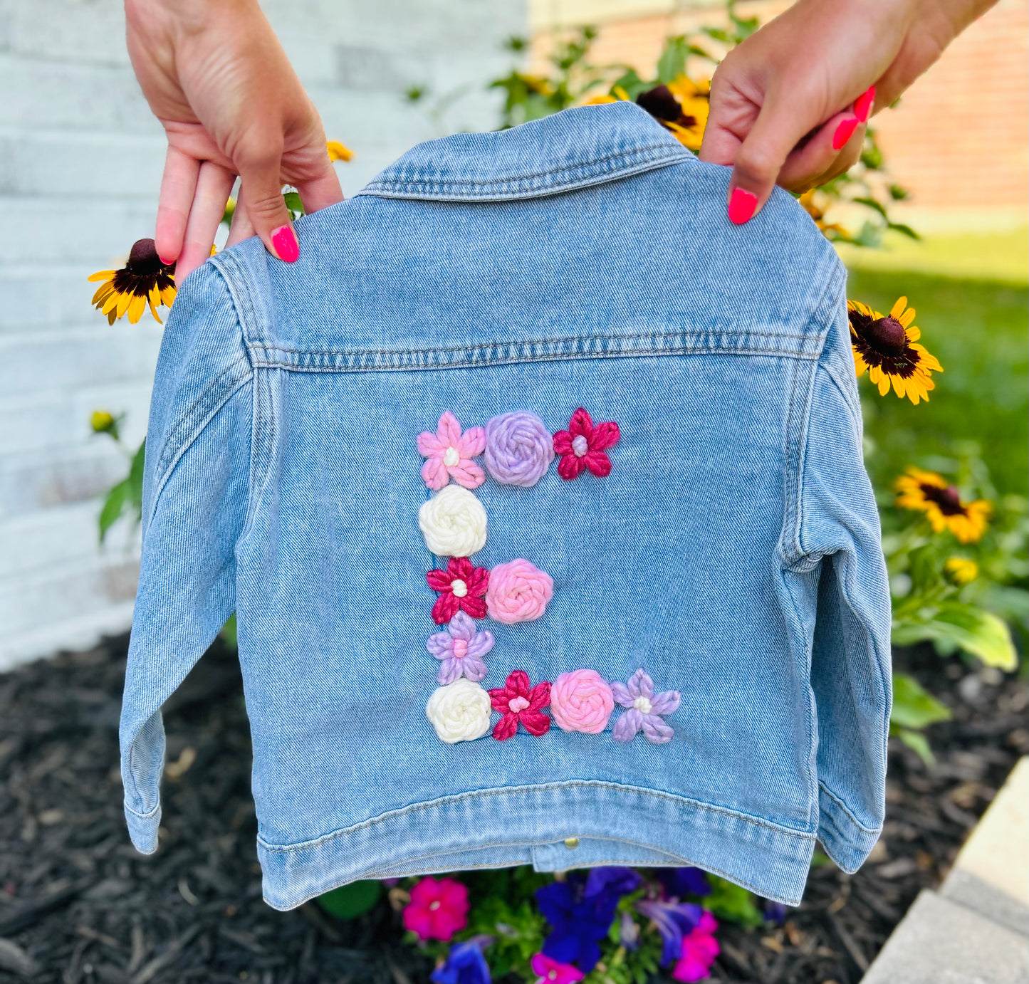 Single Letter Denim Jacket