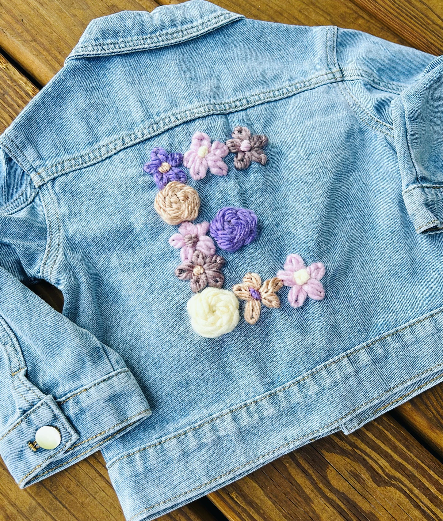 Single Letter Denim Jacket